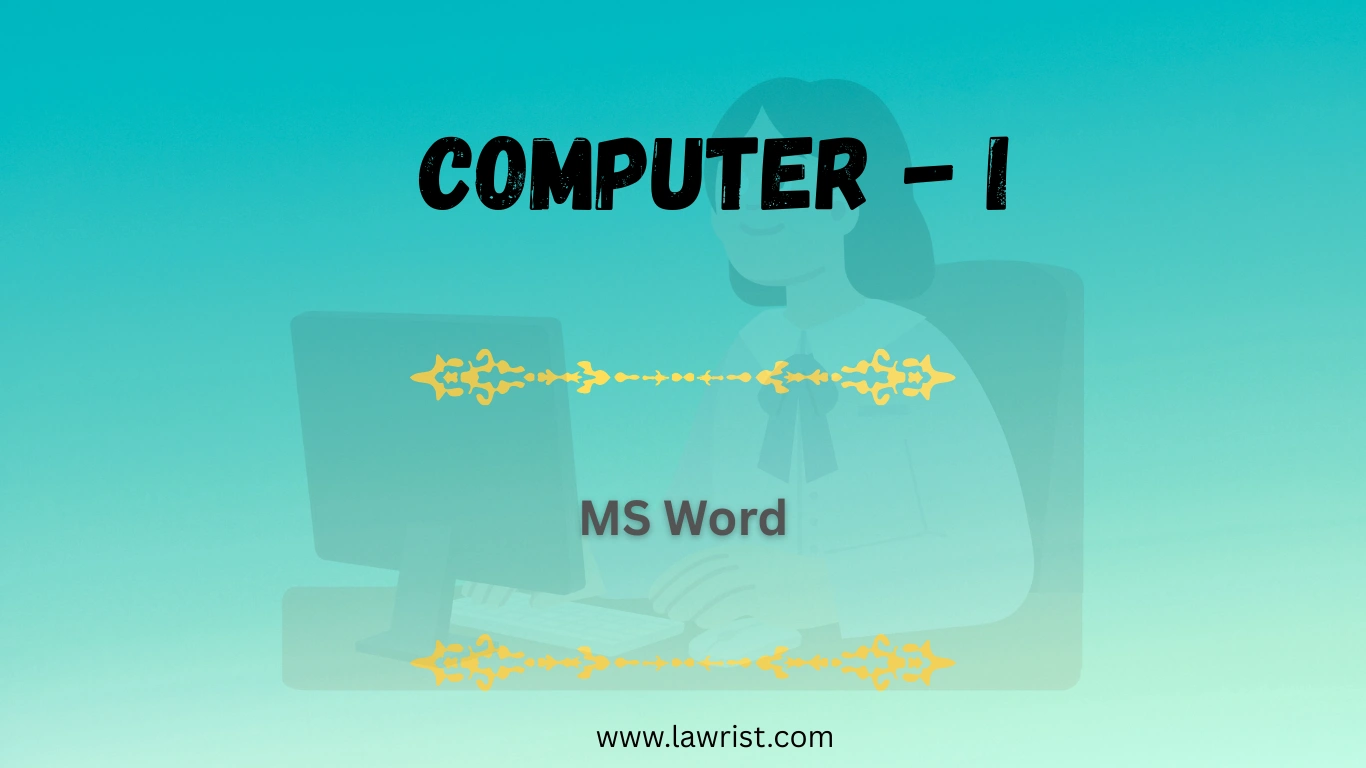 MS Word: Processing and Working